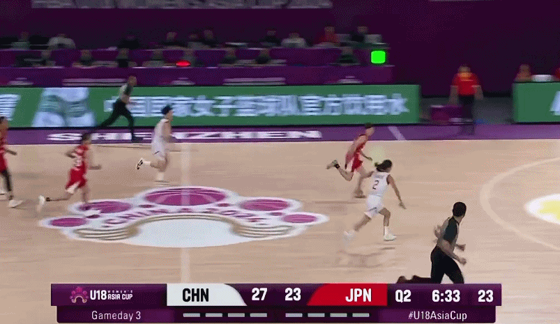 U18女篮亚洲杯半场：张子宇10投9中得到19分 中国队44-41领先日本队 